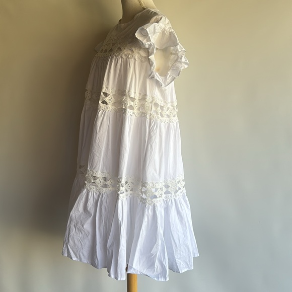 Devotion Twins Lace Tiered Tunic Dress - sz S - Picture 5 of 8